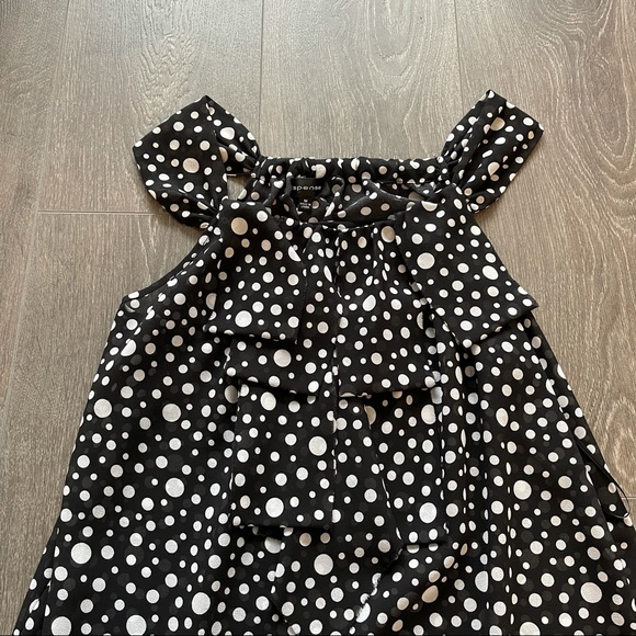 NWOT - Spense Polka Dot Blouse - Picture 2 of 3